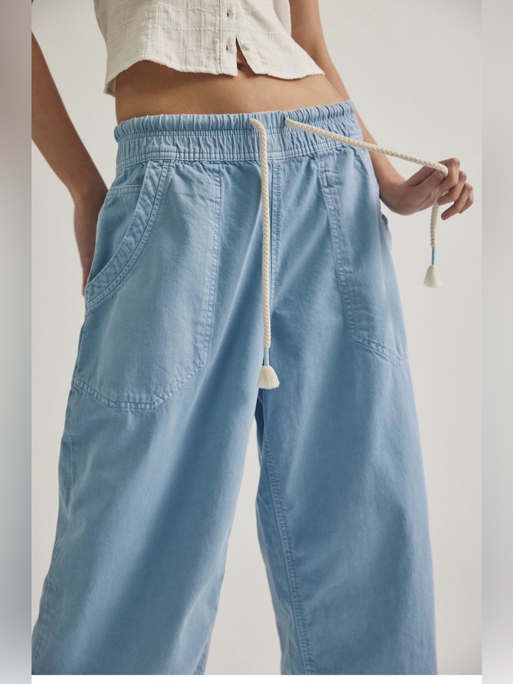 We The Free Easy Peasy Pull On Jeans in All Aboard Blue